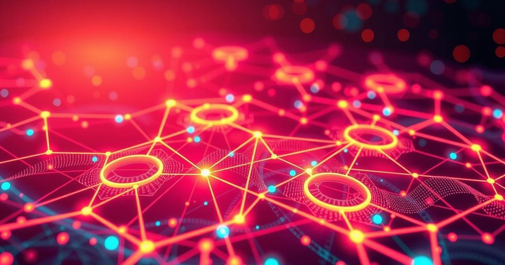A digital representation of a bustling online platform with vibrant colors symbolizing political engagement and interest.