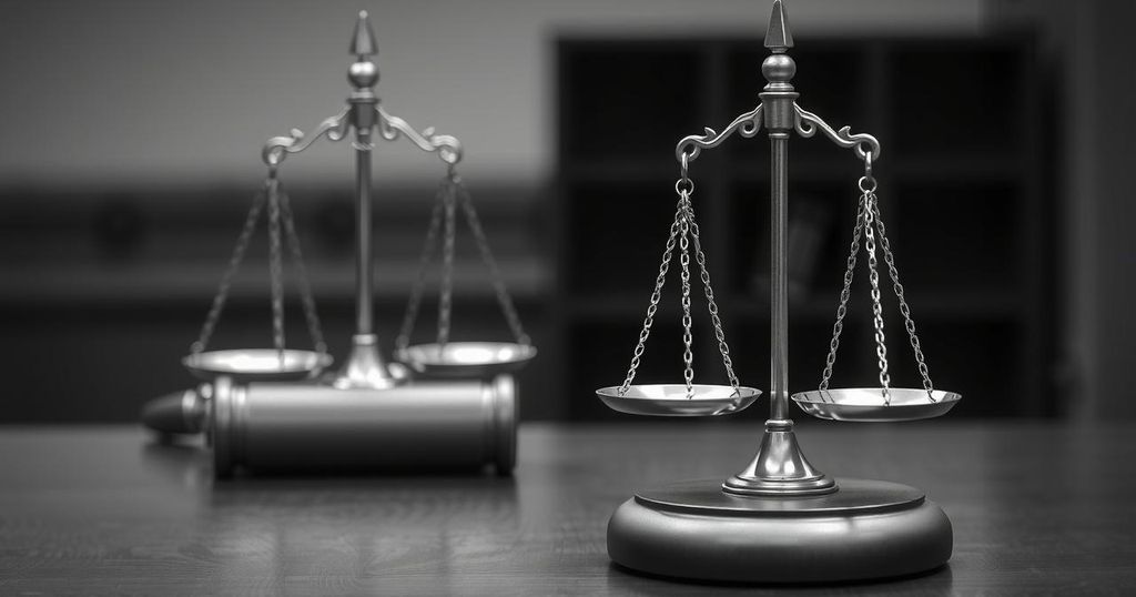 A gavel and scales of justice representing legal decisions on immigration deportation cases.