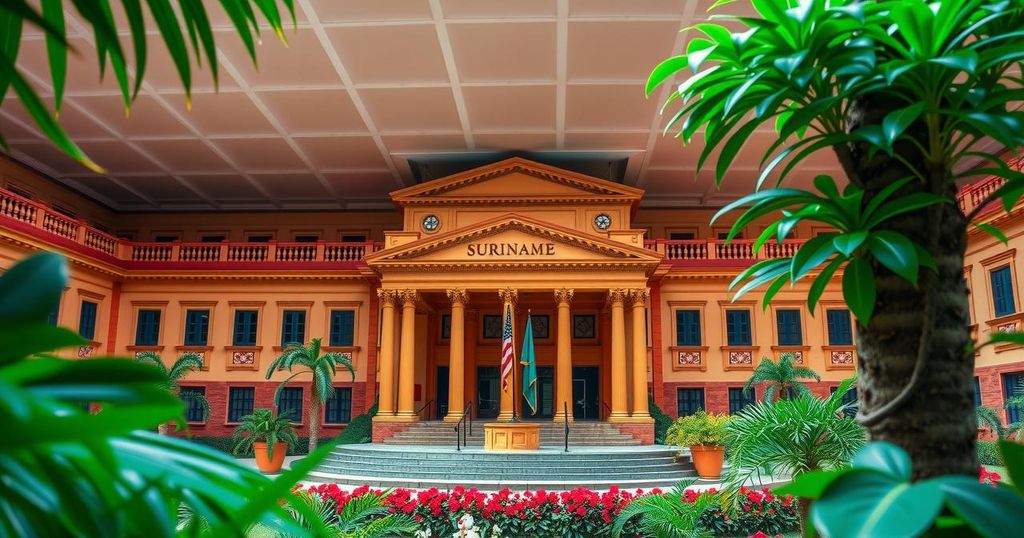 A powerful scene of political significance in Suriname, reflecting diversity and historical transformation.